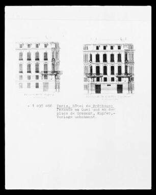 Ansicht des Hôtel de Bréthous in Paris, Place de Gramont