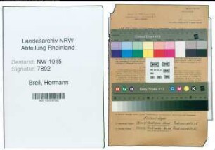 Entnazifizierung Hermann Breil , geb. 28.03.1912 (Werkmeister)