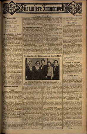 Zweite Ausgabe vom Freitag, den 19. Dezember 1930.