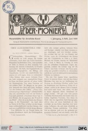 9. Heft, Juni 1909