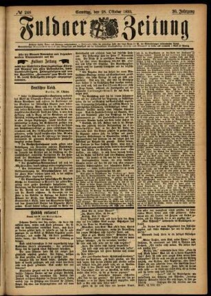 Ausgabe vom Samstag, den 28. Oktober 1893.
