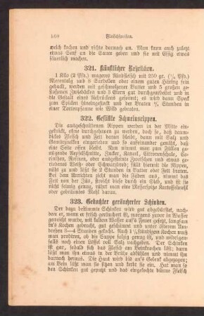 322. Gefüllte Schweinsrippen.