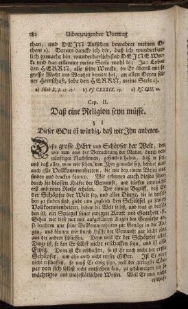 Cap. II. Daß eine Religion seyn müsse.