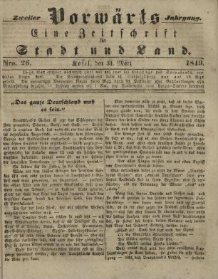2.1849, Nr.26(31.März)