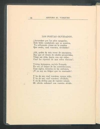 Los poetas olvidados.