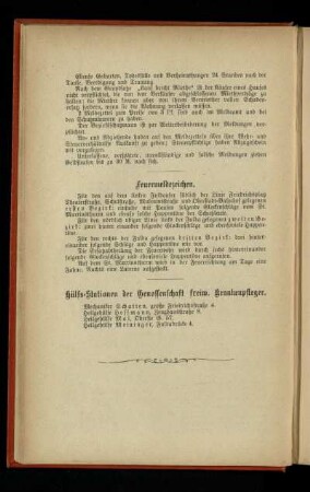 Hülfs-Stationen der Genossenschaft freiw. Krankenpfleger