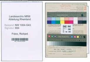 Entnazifizierung Richard Franz , geb. 07.08.1919 (Kaufm.Angestellter)