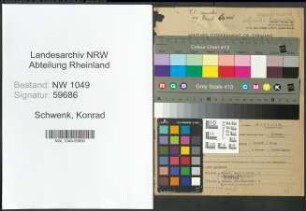 Entnazifizierung Konrad Schwenk , geb. 19.04.1895 ()