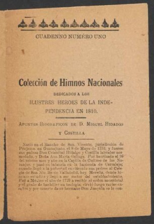 Apuntes biográficos de D. Miguel Hidalgo y Costilla