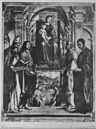 Madonna zwischen Heiligen