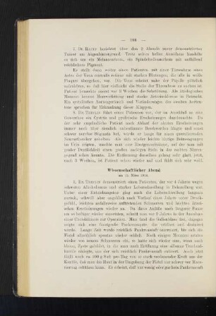 Wissenschaftlicher Abend am 12. März 1904.