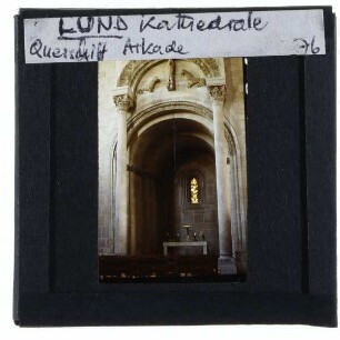 Lund, Dom : Linkes Querschiff, Arkade
