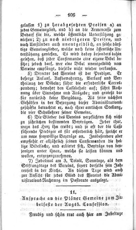 11. Ansprache an die Plöner Gemeine zum Jubelfeste der Augsb. Confession.