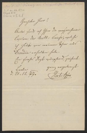 Brief an Friedrich Wilhelm Jähns : 21.12.1877