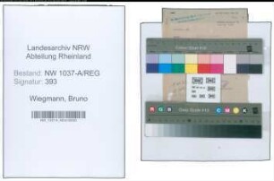 Entnazifizierung Bruno Wiegmann , geb. (Studienrat)