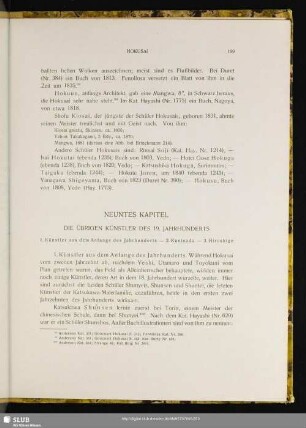 Neuntes Kapitel: Die Übrigen Künstler Des 19. Jahrhunderts