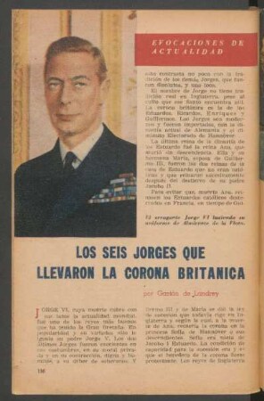 Los seis Jorges que llevaron la corona británica