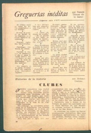 Clubes : Historias de la historia