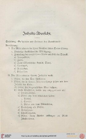 Inhalts-Übersicht