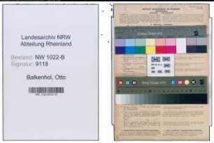 Entnazifizierung Otto Balkenhol , geb. 11.04.1914 (Kaplan)
