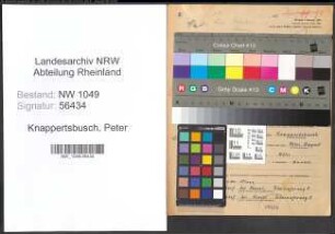 Entnazifizierung Peter Knappertsbusch , geb. 29.10.1899 (Ingenieur)