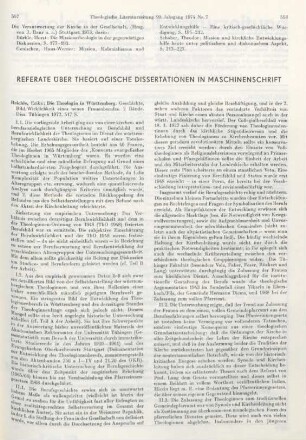 557-560 [Rezension] Reichle, Erika, Die Theologin in Württemberg