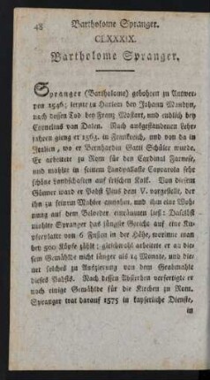 CLXXXIX. Bartholome Spranger