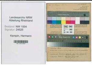Entnazifizierung Hermann Kempin , geb. 24.12.1885 (Wagenschreiber)