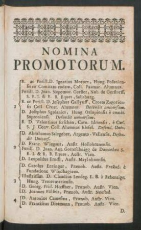 Nomina Promotorum