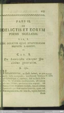 Pars II. De Delictis Et Eorum Poenis Sigillatim