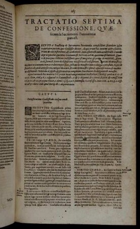 Tractatio Septima De Confessione, Quæ secunda Sacramenti Pœnitentiæ pars est.
