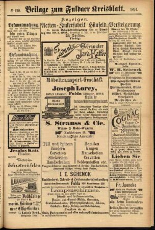 Zweite Ausgabe vom Samstag, den 27. Oktober 1894.