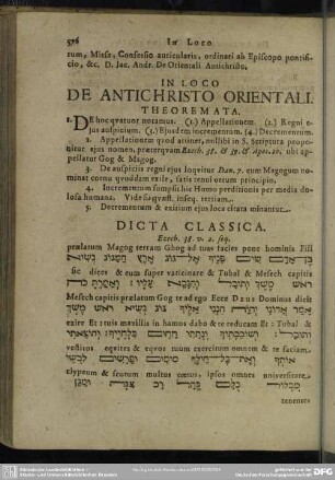 In Loco De Antichristo Orientali