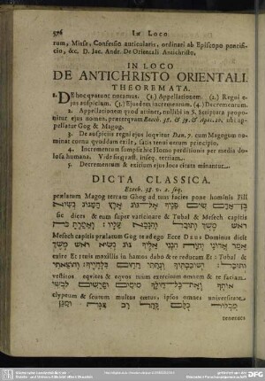 In Loco De Antichristo Orientali