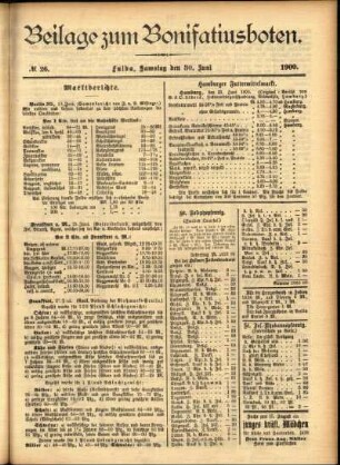 Zweite Ausgabe vom Samstag, den 30. Juni 1900.