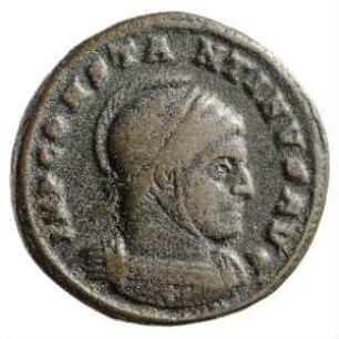 Münze, Follis, Aes 3, 319 n. Chr.