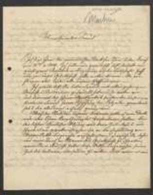 Brief von Carl Friedrich Philipp von Martius an August Emanuel Fürnrohr