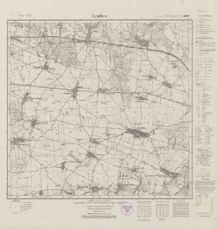 4866 (alte Nr.: 2826) Leuthen, Meßtischblatt (4cm - Karte)