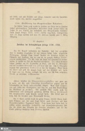 12. Kapitel. Zwickau im siebenjährigen Kriege 1756-1763