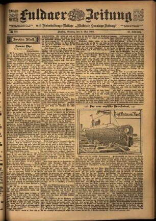 Zweite Ausgabe vom Montag, den 06. Mai 1901.