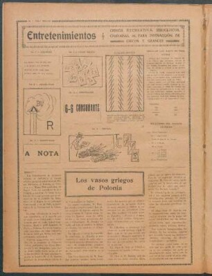 Entretenimientos : Ciencia recreativa, jeroglíficos, charadas, etc. para distracción de chicos y grandes