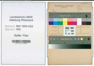 Entnazifizierung Paul Spiller , geb. 20.08.1892 (Polizeisekretaer)