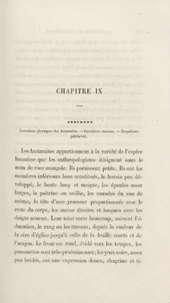 Chapitre IX. Caractères physiques des Annamites ...