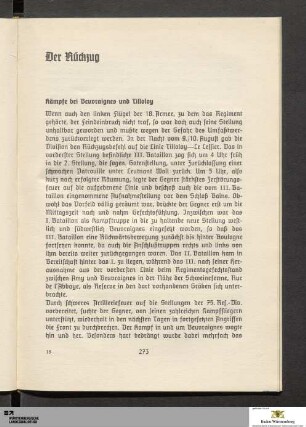 Der Rückzug