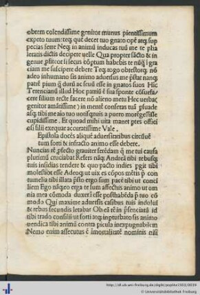 Epistola docens aliquem adversitatibus …