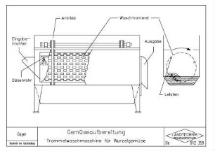 Gemüseaufbereitung Trommelwaschmaschine für Wurzelgemüse