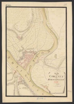 Plan von Coblentz und Herrmannstein