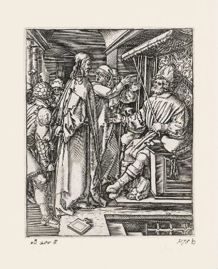 Christus vor Herodes, Blatt 17 der Folge "Passion Christi"