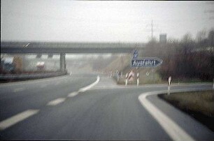 Ausfahrt West von Fahrbahn West (AK Hegau Richtung Schaffhausen)