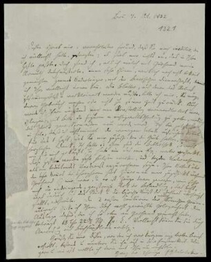 Nr. 1321: Brief von Friedrich Gottlieb Welcker an Karl Otfried Müller, Bonn, 7.10.1832
